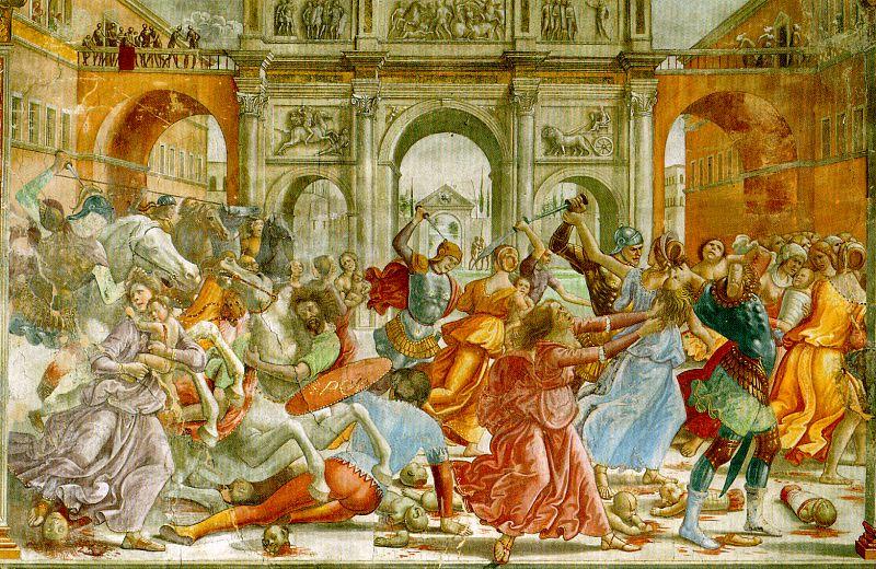 Domenico Ghirlandaio Slaughter of the Innocents   qqq Sweden oil painting art